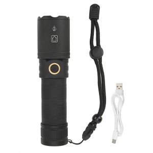Mini lampe de poche LED télescopique, zoom 3 modes, étanche, XHP70, petite lampe de poche LED portable pour randonnée en plein air et camping - Neuf