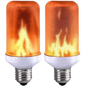 Ampoule Led E27 &Agrave; Effet Flamme Pour La D&eacute;coration De La Maison Et Du Jardin - Neuf