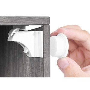Serrures Magn&eacute;tiques Invisibles Pour Armoires De S&eacute;curit&eacute; Pour B&eacute;b&eacute; - 20 Serrures Et 3 Cl&eacute;s Pour La S&eacute;curit&eacute; Des Enfants, Aucun Per&ccedil;age Requis, Mat&eacute;riau Abs Durable - Neuf