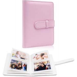 MAA-64 pochettes d'album photo pour film de 6 x 9 cm u2013 Mini petits albums pour appareil photo instantané Fujifilm Instax Mini, pour images Polaroid Hi-Print, porte-cartes photo Kpop (Rose) - Neuf