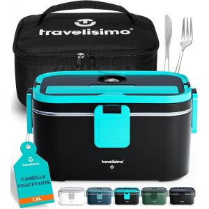 Gamelle Chauffante 80w Lunch Box Chauffante Electrique 1,8l Boite Repas Isotherme 220v 24v 12v Boite Chauffante Repas Camion Bureau, Gamelle Chauffante Allume Cigare Boite Repas Chauffante.[G1146] - Neuf