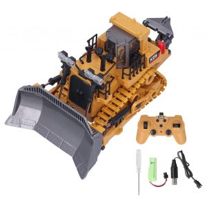 Vehicule De Construction Telecommande A L'echelle 1:24 Pour Enfants, Jouet A 9 Canaux, Simulation De Tracteur, Modele De Voiture - Neuf