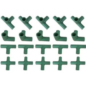 20x Raccords De Tuyauterie De Serre En Plastique Pour Support De Serre De Supports De Fleurs Prerryia - Neuf