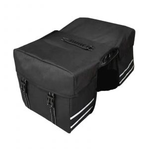Sacoche De Velo 25 L, Grande Capacite, Porte-Bagages Arriere, Pour Velo, Trajets Quotidiens, Courses, Noir - Neuf