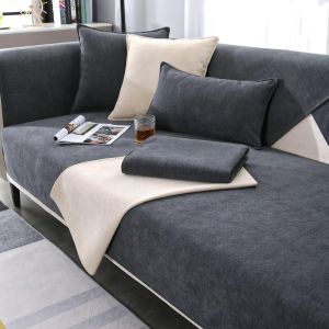 Nbgcm-Housse De Canapé, En Forme De L, Antidérapante, Protection De Canapé, Pour Chien, Chat, Gris Foncé, 90 X 90 Cm - Neuf