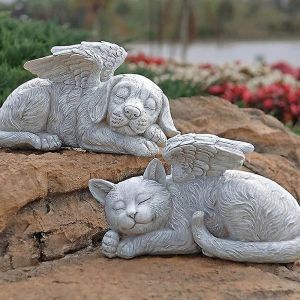 Monuments Commemoratifs Pour Animaux De Compagnie, Plaques Commemoratives Pour Chiens, Statues Funeraires D'anges Pour Animaux De Compagnie, Statues Commemoratives Pour Chats Et Chiens, Statues D'animaux Endormis - Neuf