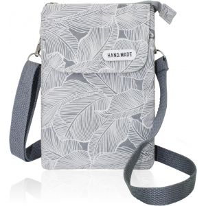 RFCBC-Sac à bandoulière pour téléphone portable en coton pour femme, sac à bandoulière multifonctionnel, pour les voyages, la randonnée, la course - Neuf