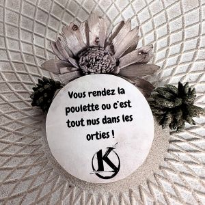 sticker personnalisé - kaamelott - tout nus dans les orties - fait main - Neuf