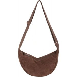 RFCBC-Sac à bandoulière, sac à bandoulière pour femme, petit croissant en nylon doux et décontracté, sac de poitrine, sac à dos de jour - Neuf