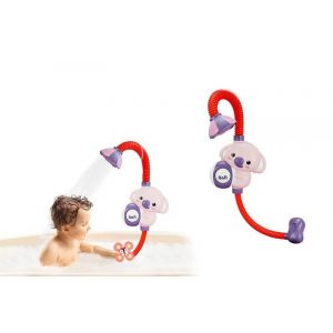 Jouet De Bain &Eacute;lectrique Pour B&eacute;b&eacute; Avec Pommeau De Douche Et Ventouses - &Eacute;l&eacute;phant Rouge - Neuf