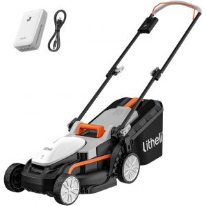 CHECARZHN--NO1-Tondeuse À Gazon Sans Fil 33Cm, 1X 20V Batteries 4.0Ah, Hauteur Réglable 25-65Mm, Bac 30L, Pour Pelouses Jusqu'À 200M² (Jardin & Petits Espaces) - Neuf
