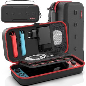 Ershi-Étui Rigide Pour Nintendo Switch & Switch Oled, Étui De Transport Ns Pour Joycon Et Adaptateurs, Hardcase Protection Switch [81] - Neuf