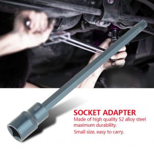 Adaptateur de douille pour tournevis electrique 12 points, douilles pour outils electriques 1/2"" 200 mm (M10) - Neuf