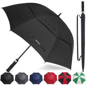 Kalanka-Parapluie De Golf Coupe-Vent Grand Format 157/172 Cm, Double Auvent Ventil&eacute;, Ouverture Automatique, Extra Large, Protection Solaire, Ultra R&eacute;sistant &Agrave; La Pluie Et Au Vent - Neuf