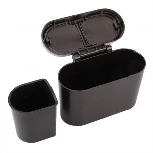 Hjlian Mini Poubelle De Bureau Portable Multifonctionnelle, Boite De Rangement Pour La Maison, Le Bureau Et La Voiture - Neuf