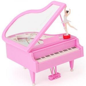Boîte à musique pour piano pour enfants, cadeau d'anniversaire pour petite fille, jeu dans la chambre - Neuf