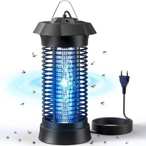 Lampe Anti Moustique &Eacute;lectrique, C&acirc;ble de 2 m&egrave;tres, 6W / 1000V, Anti Moustique Int&eacute;rieur, Lumi&egrave;re Douce, Tue-Mouches &Eacute;lectrique - Neuf