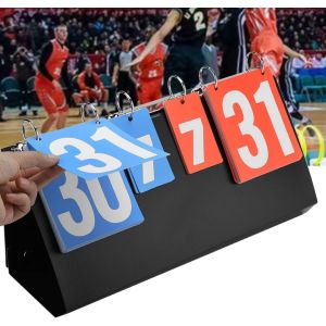Acdsgd-Compteur De Points Sportif, Tableau De Bord Portable &Agrave; 4 Chiffres En Acier Inoxydable Avec Affichage Clair Pour Badminton Tennis Volleyball P&eacute;tanque Tournois Entra&icirc;nements - Neuf