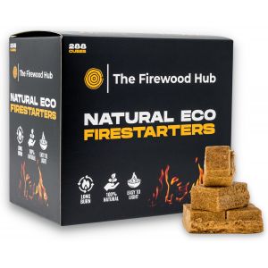 Ulteronixshop-Lot De 288 Allume-Feux En Bois Naturel Respectueux De L'environnement - Allume-Feu Durable En Fibre De Bois - Id&eacute;al Pour Les Br&ucirc;leurs &Agrave; Bois, Les Foyers, Les Fours &Agrave; Pizza Et Les Barbec - Neuf