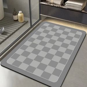 Tapis de bain imprimé dauphin mignon,tapis de douche Super absorbant,antidérapant,dessin imprimé,boue de diatomée,décoration de salle de maison - Type 40x60cm-Diatom mud #G - Neuf