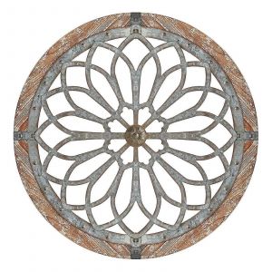 40cm rustique rond d&eacute;coratif grandes d&eacute;corations murales avec cadre en bois pour salon chambre cuisine - Neuf