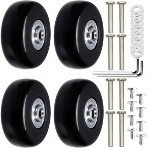 Pièces Valise Roues De Rechange Valise Roues Remplacement Roue De Valise Universelle Bagages Essieux Et Roulettes Roulettes De Rechange Réparation Pour Les Bagages Valise (50mm X 18mm) - Neuf
