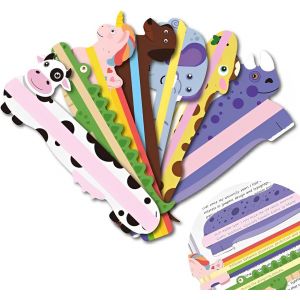 Tianyi-Lot De 7 Règles De Lecture Colorées - Bandes De Marquage Colorées - Dyslexia Rule - Bandes De Lecture - Marquage - Bandes Colorées - Aide À La Lecture Pour Enfants, École Primaire - Neuf