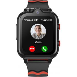 Montre Connect&eacute;e Enfant Gps Montre Intelligente Gar&ccedil;on Fille 4g Wifi Appel Vid&eacute;o Cam&eacute;ra Sos Message R&eacute;veil Chronom&egrave;tre Mode Classe Notification De Vibration (Noir)[Z330] - Neuf