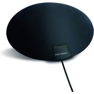 Antenne Int&eacute;rieure Meilleure Reception TNT Compatible 4K UHD - 694 MHz Filtre 4G / 5G - Facile &agrave; Installer et Puissante - Face Noire ou Blanche - Neuf