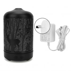 Humidificateur portable de bureau 100 ml, diffuseur de lumiere coloree pour chambre a coucher, brumisateur d'air, prise 110-240 VAU - Neuf