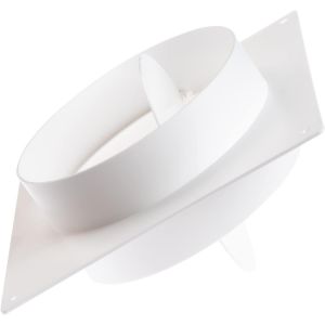 100Mm Bride Murale Avec Clapet Anti-Retour - Raccord De Tuyau Pour Conduits De Ventilation - Connecteur Tube Rond[LAV1199] - Neuf