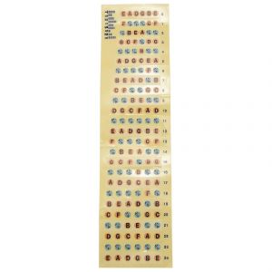Guitare Fretboard Note Decals Fingerboard Frets Map Sticker Pour D&eacute;butant Apprenant Pratique Fit 6 Stri(kui) - Neuf