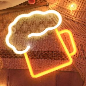 Cmjaagur-Lampe N&eacute;on &Agrave; Led Pour D&eacute;coration Murale &Agrave; Piles, Fonctionne Par Usb, Veilleuse &Agrave; Suspendre Pour Bar, Bo&icirc;te De Nuit, Maison, Pub, Magasin, Vacances, F&ecirc;te D'anniversaire[M2323] - Neuf