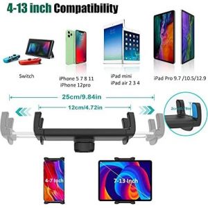 Support Tablette Voiture Fente Cd Pour 4-13"" Ipad Appareils, Universel 360&deg; Rotation Porte Portable Auto Lecteur Cd Pour Ipad Pro Air Mini, Samsung Tab, Kindle Fire, Iphone, Gps, Smartphone - Neuf