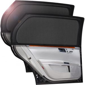 Eryi-Pare Soleil Voiture Bébé, 2 Pièces Chaussette Voiture Soleil Pour Enfants Et Animaux, Bloquer Les Rayons Uv Et Protection De La Vie Privée, Compatible Avec 98% Des Véhicules - Neuf