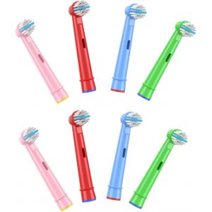 Kgabery-Lot De 8 Pièces Brosse À Dents Pour Enfants Compatible Avec Oralb,Têtes De Brosse À Dents Électrique Pour Oralb Kids - Neuf
