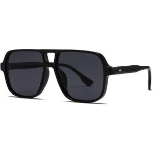 Lunettes De Soleil Rétro Années 70 Pour Homme Et Femme - Verres Carrés Teintés Surdimensionnés Vintage Pour Femme - Lunettes De Soleil Tendance Pour Protection Uv400 - Neuf