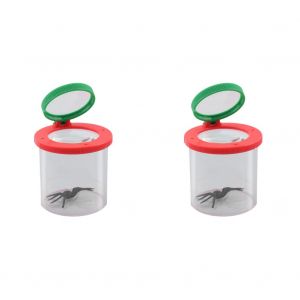 Loupe À Domicile Pour Enfants,Boîte D'observation D'insectes Araignées,Loupe 3x 6x,Boîte À Insectes Pour L'exploration Scientifique Et Naturelle - 2 Pcs-D - Neuf