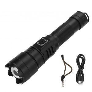 Lampe De Poche D'extérieur Xhp70 À Led Ultra-Lumineuse, Torche Rechargeable Usb Étanche Pour Cyclisme, Camping Et Randonnée - Neuf