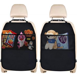 Cmjaagur-2 Pi&egrave;ce Organ Ur Siege Enfant, Universel Protections De Si&egrave;ges Arri&egrave;re Voiture Avec 2 Poches Pour Imperm&eacute;rable Et Salet&eacute; - Noir[M1672] - Neuf