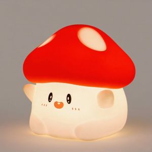 Veilleuse B&eacute;b&eacute; Rechargeable Tactile - Champignon Led Doux : 2 Luminosit&eacute;s + Minuterie 30min, Lampe De Chevet Enfant & D&eacute;co Nuit D&eacute;coration Chambre, Cadeau B&eacute;b&eacute; Gar&ccedil;on Fille - Neuf
