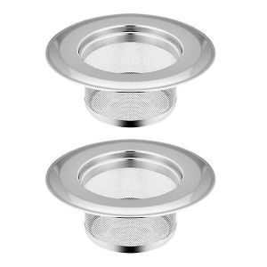 Lot de 2 paniers d'&eacute;gouttage t&eacute;lescopiques &agrave; ventouse pour &eacute;vier de cuisine - Rose - Neuf