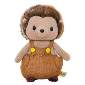 Adorable Petite Poupée Hérisson 8 Pouces Griffe Peluche Couple Poupée En Tissu Cadeau D'anniversaire Pour Enfants Oreiller Poupée-Brun Clair - Neuf