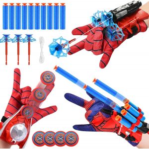 Mdy-Lot De 3 Gant De Lanceur Spiderm Jouets De Poignet Lanceur De Héros Spiderm Jouet Spiderm Gant De Cosplay En Plastique Pour Enfants Spiderm Launcher D'araignée Jouets Educatifs Pour Enfants - Neuf