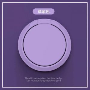 Support De Bague De Doigt Rotatif &Agrave; 360&deg;Pour T&eacute;l&eacute;phone Portable,Support Magn&eacute;tique Pour Voiture,Autocollant Arri&egrave;re Universel-Purple- - Neuf