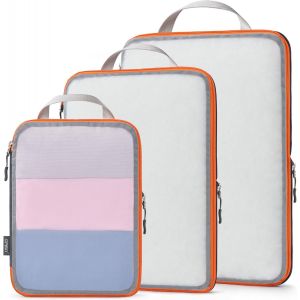 Rangement Organ Urs De Bagage,Organisateur Val En Maille L&eacute;gers Pour Les Sacs &Agrave; Dos,Voyages,Stockage &Agrave; Domicile&iquest;Gris&iquest;3Pi&egrave;ces&iquest; - Neuf