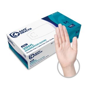 Loranka-Gants D'examen Jetables En Vinyle Taille M Transparent, Bo&icirc;te De 100 Gants, Sans Poudre Sans Latex Hypoallerg&eacute;niques, Soins M&eacute;dicaux Aliments Nettoyage, 3 Mil - Neuf