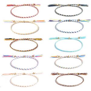 Ytseazn-10 Pièces Bracelets Fille Femme Bracelet De L'amitié Tressés Faits À La Main Multicolore Corde,Cadeau Pour Famille Ami - Neuf