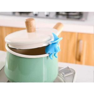 Lève-Couvercles En Silicone,Porte-Couvercles De Casseroles Et De Casseroles Anti-Éclaboussures,Lève-Casseroles À Utiliser Dans Les Casseroles - Neuf