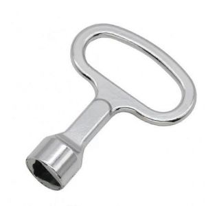 Clé de poubelle triangulaire Clé de poubelle triangulaire Clé à douille triangulaire en métal pour compteur de gaz Ascenseurs Coffret électrique - Neuf